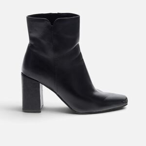 Kelly & Katie Square Toe Boots Black Ankle Bootie 8M